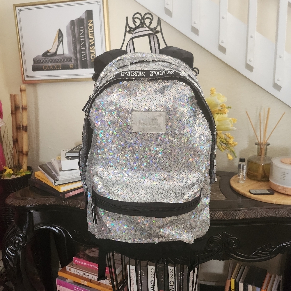 PINK Victoria's Secret Campus Backpack Sequin Bling